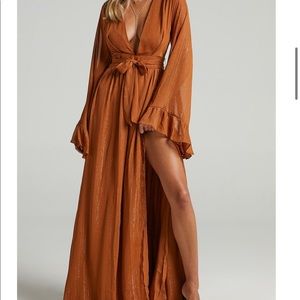 Rust Colored Showpo Boho formal/bridesmaid dress